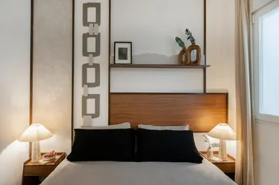 Cama o camas de una habitación en Inari - 2 bedrooms in Ríos Rosas