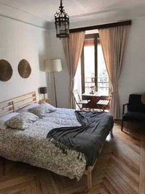 Cama o camas de una habitación en PRECIOSO APARTAMENTO en el EL CENTRO DE MADRID