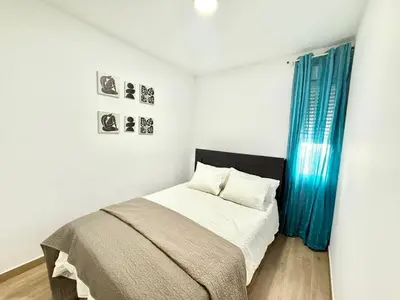 Cama o camas de una habitación en Metro Avenida de America 04 AMCH Hospedaje