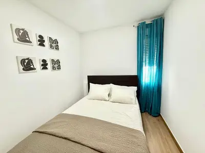 Cama o camas de una habitación en Metro Avenida de America 04 AMCH Hospedaje