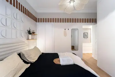 Cama o camas de una habitación en Bolea - 4 bedrooms in Jerónimos