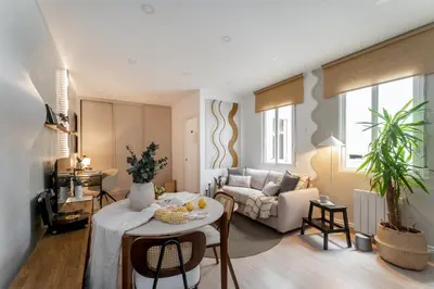 Zona de estar de Faia - 1 bedroom in Lista
