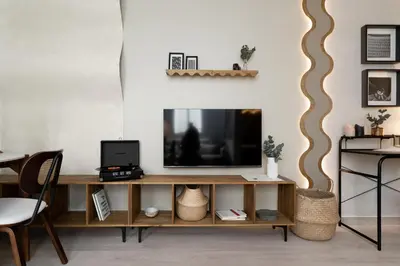 Una televisión o centro de entretenimiento en Faia - 1 bedroom in Lista