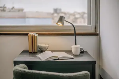 Biblioteca en el apartamento