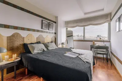 Cama o camas de una habitación en Hisar - 2 bedrooms in Argüelles