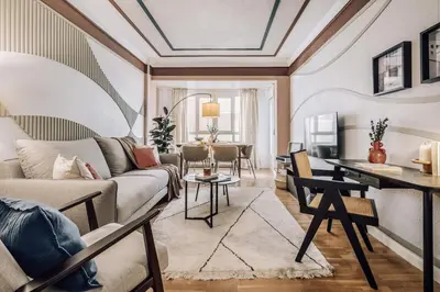Zona de estar de Huzur - 3 bedrooms and terrace in Castellana
