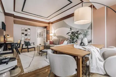 Zona de estar de Huzur - 3 bedrooms and terrace in Castellana