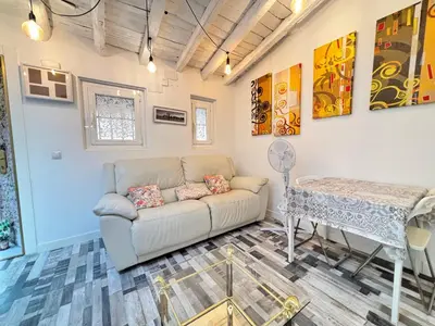 Zona de estar de Loft Som Centro Temporal