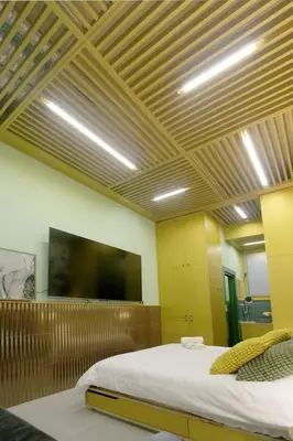 Una televisión o centro de entretenimiento en NEW Art Deco Madrid Atmosphere!