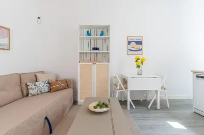 Zona de estar de Modern with Terrace - 1Bedroom 1Bath - Chamberí