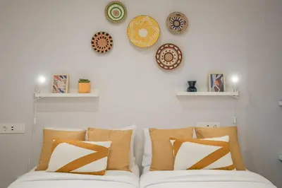 Cama o camas de una habitación en Renovated with pool -2Bedrooms 2Baths-Chamberí