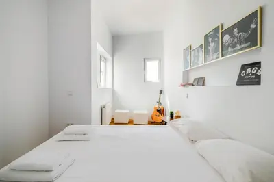 Cama o camas de una habitación en Luxury Design Penthouse in Madrid Center