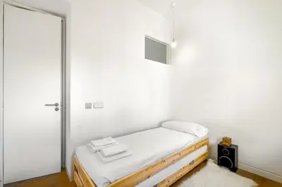 Cama o camas de una habitación en Luxury Design Penthouse in Madrid Center
