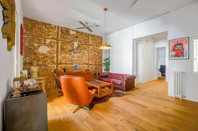 Zona de estar de Luxury Design Penthouse in Madrid Center