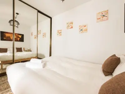 Cama o camas de una habitación en Refugio de San Lorenzo