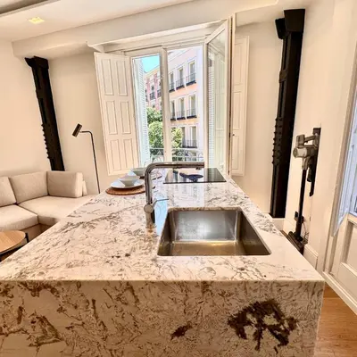Zona de estar de Stylish Plaza Mayor View Prime City Location