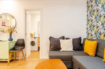 Zona de estar de Coqueto Apartamento en Barrio Las Letras
