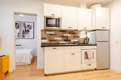 Una cocina o zona de cocina en Coqueto Apartamento en Barrio Las Letras
