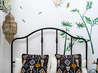 Cama o camas de una habitación en Palomar de Atocha
