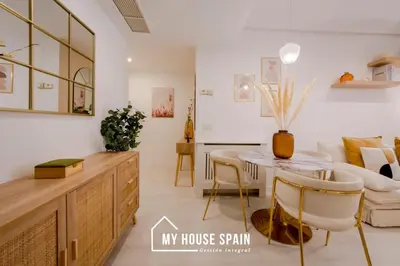 Zona de estar de MyHouseSpain - Encantador apartamento en Madrid