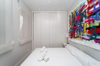 Cama o camas de una habitación en GuestReady - Cute flat in Salamanca Madrid