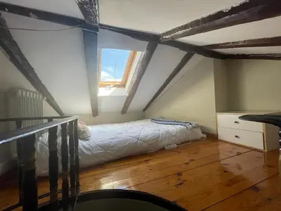 Cama o camas de una habitación en Cozy penthouse with best views