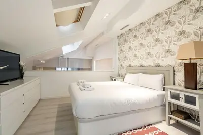 Cama o camas de una habitación en The Smart Loft en Chamberí