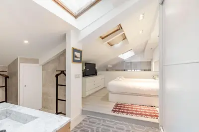 Cama o camas de una habitación en The Smart Loft en Chamberí