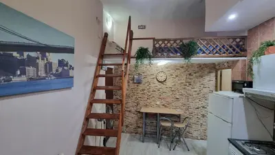 Una cocina o zona de cocina en Estudio Madrid 4C