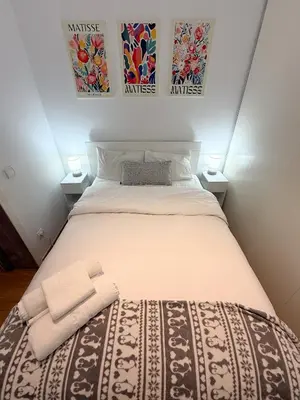 Cama o camas de una habitación en Aparta-Estudio en Plaza Mayor