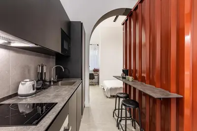 Una cocina o zona de cocina en Donoso Red Apple