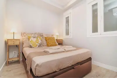Cama o camas de una habitación en Comfortable Studio in Lavapies - Madrid Center