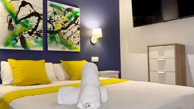 Cama o camas de una habitación en Habitación Toledo C