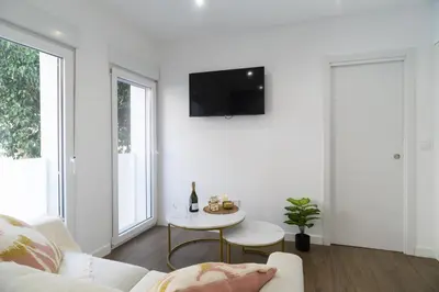 Una televisión o centro de entretenimiento en Waou Nueva Numancia