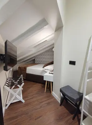 Cama o camas de una habitación en JQ Madrid 2
