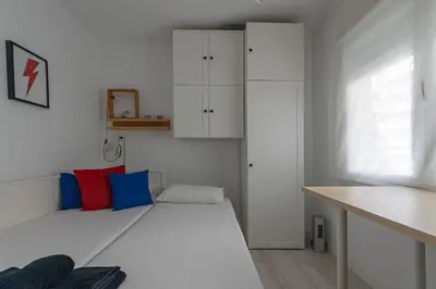 Cama o camas de una habitación en Riverside