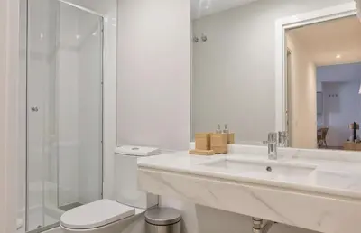 Un baño de Apartamentos Gran Vía