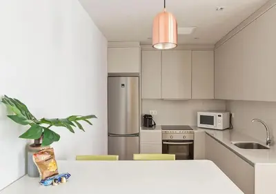 Una cocina o zona de cocina en Apartamentos Gran Vía