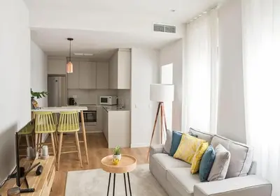Una cocina o zona de cocina en Apartamentos Gran Vía