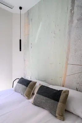 Cama o camas de una habitación en Comodo piso a 10 min de Puente Toledo, 4 pax, ac y luz natural