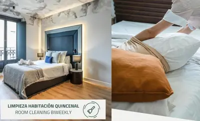 Cama o camas de una habitación en ColivINN Plaza Mayor