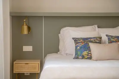 Cama o camas de una habitación en Letras y Luz Lope de Vega