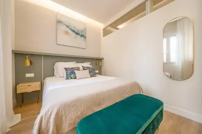 Cama o camas de una habitación en Letras y Luz Lope de Vega