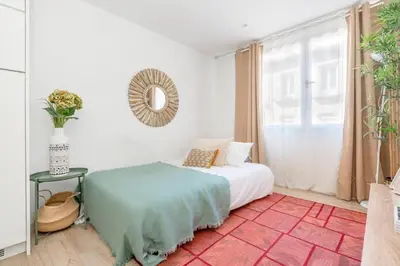 Cama o camas de una habitación en Latido de Chueca Calle Farmacia