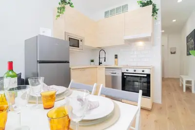 Una cocina o zona de cocina en Esplendor Efímero de Madrid