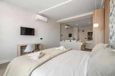 Cama o camas de una habitación en Carretas Suites