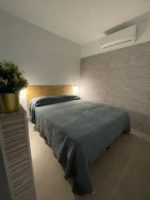 Cama o camas de una habitación en Estudio Madrid 2