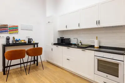 Una cocina o zona de cocina en Central and luxury Apartment in Madrid