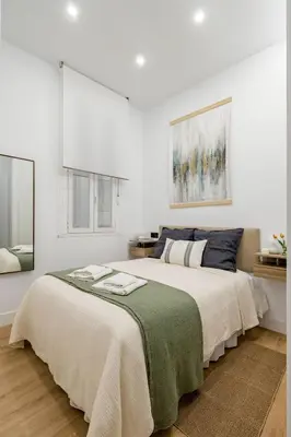 Cama o camas de una habitación en Confort Urbano junto Anton Martín