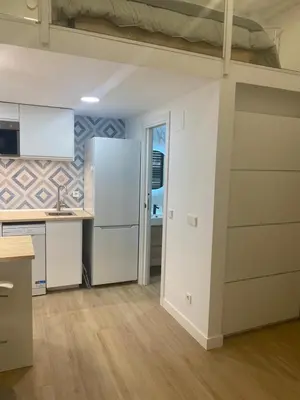 Una cocina o zona de cocina en Precioso apartamento en el corazón de Madrid